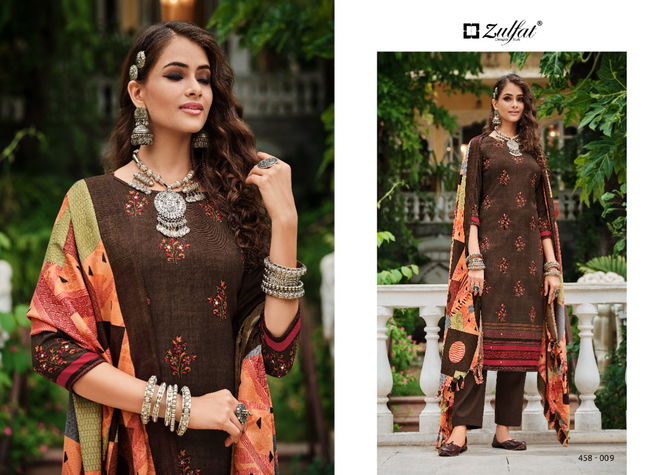 Zulfat Nusrat Pashmina Casual Wear Wholesale Dress Material Collection 